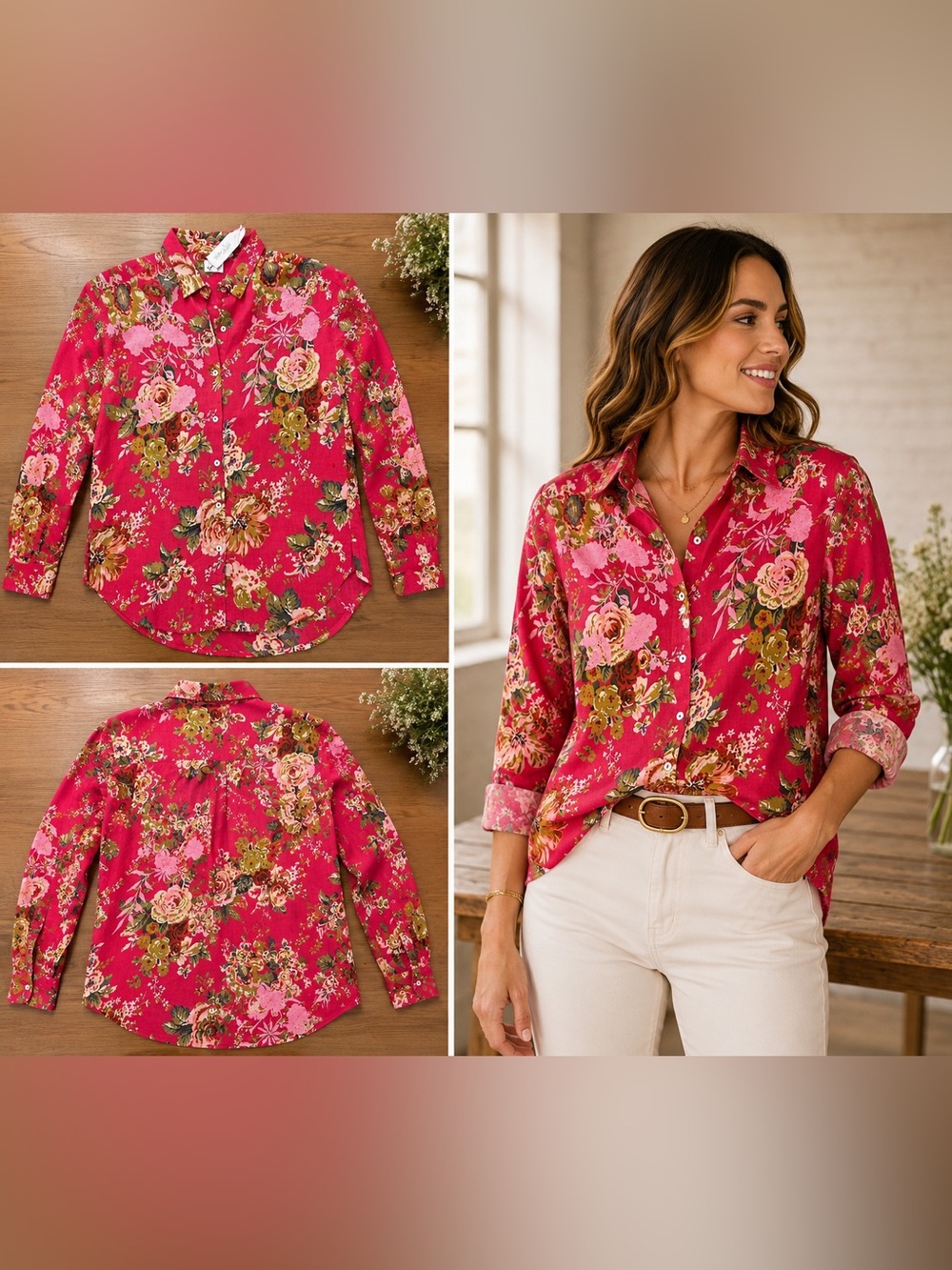 THE NU VINTAGE- Rosalie Canyon Blouse NWT